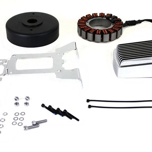 Alternator Charging System Kit 54 Amp Chrome for Harley-Davidson