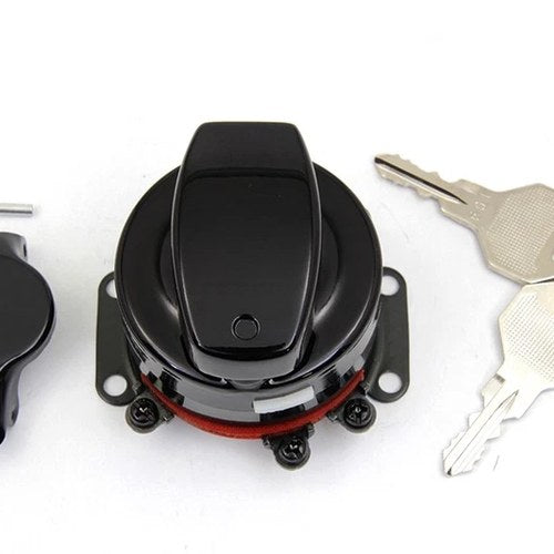 Heavy Duty Electronic Ignition Switch Gloss Black for Harley-Davidson