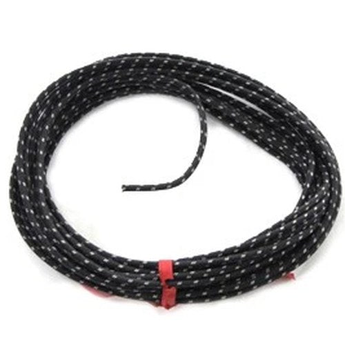 Black 25' Cloth Covered Wire for Harley-Davidson