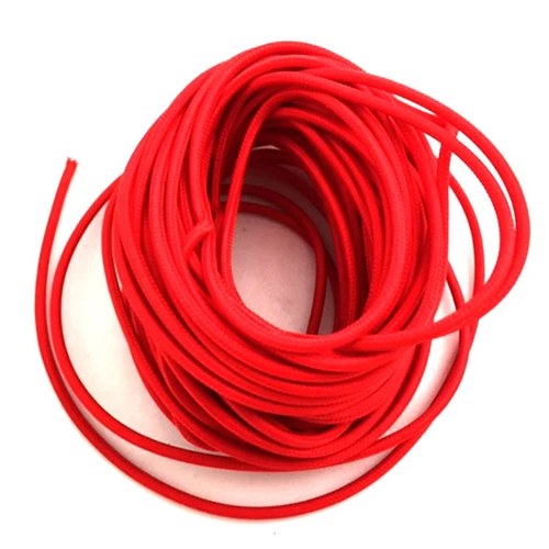 Pure Red 25' Braided Wire for Harley-Davidson