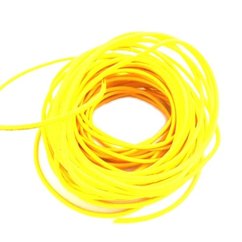 Pure Yellow 25' Braided Wire for Harley-Davidson