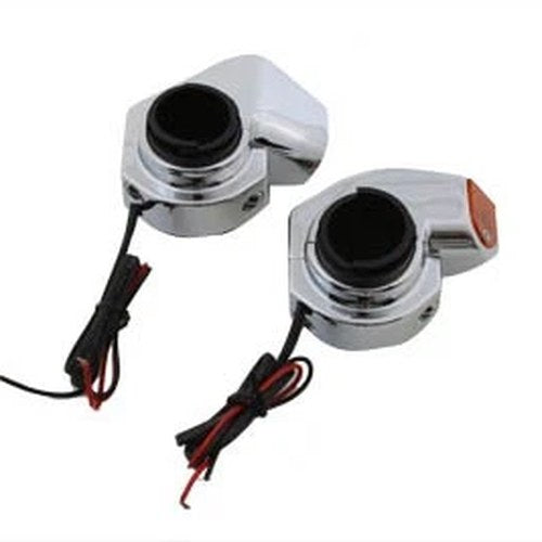 Chrome Front Turn Signal Marker Lamp Set for Harley-Davidson