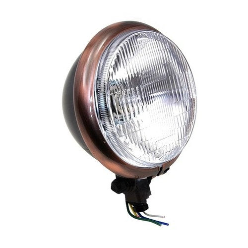 5-3/4 inch Black Headlamp for Harley-Davidson