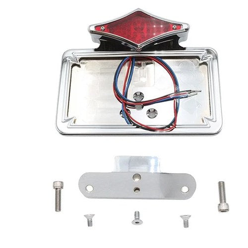 Tail Lamp and License Plate Holder Chrome for Harley-Davidson