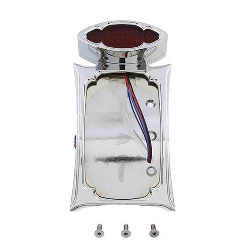 Curved Tail Lamp and License Plate Set Odin Style for Harley-Davidson