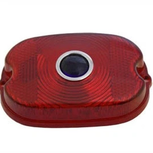 Tail Lamp Blue Dot Red Plastic Lens for Harley-Davidson