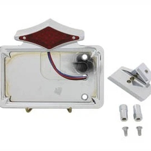 Chrome Horizontal LED Tail Lamp Kit Diamond Style for Harley-Davidson