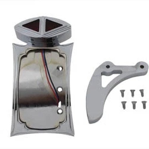 Chrome Curved Tail Lamp Kit Spike Type for Harley-Davidson