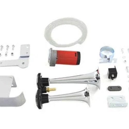 Chrome Universal Air Horn Kit for Harley-Davidson