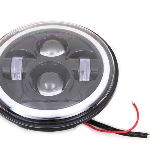 7 inch LED Headlamp Unit Black for Harley-Davidson