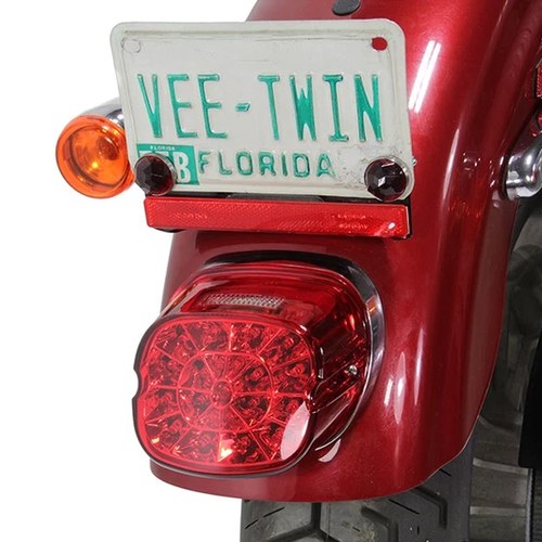 Lay Down Tail Lamp Assembly Red LED for Harley-Davidson