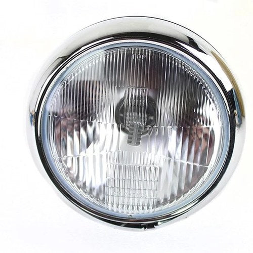 7 inch 6 Volt LED Headlamp Black for Harley-Davidson