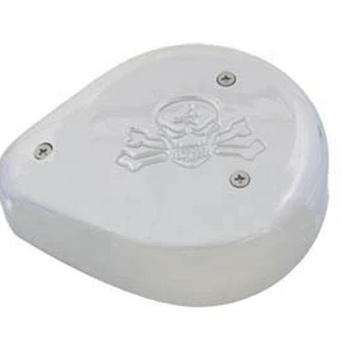 Teardrop Air Cleaner Skull Chrome for Harley-Davidson