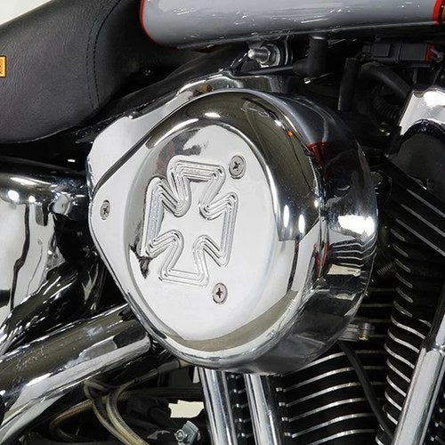 Chrome Wyatt Gatling Air Cleaner Assembly for Harley-Davidson