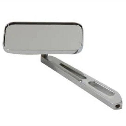 Rectangular Mirror Chrome with Billet Stem for Harley-Davidson