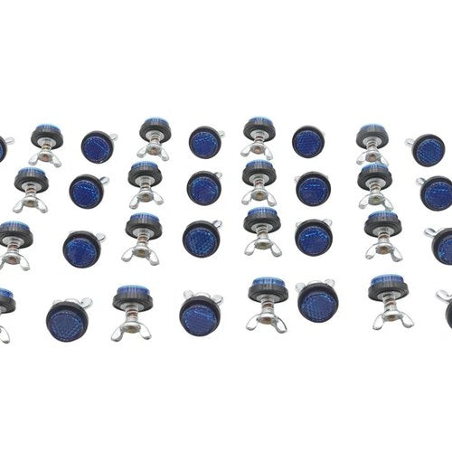 License Plate Frame Reflector Set Blue for Harley-Davidson