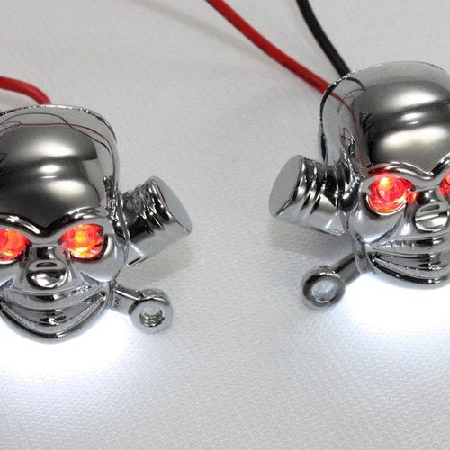 License Plate Frame Skull Krommets for Harley-Davidson