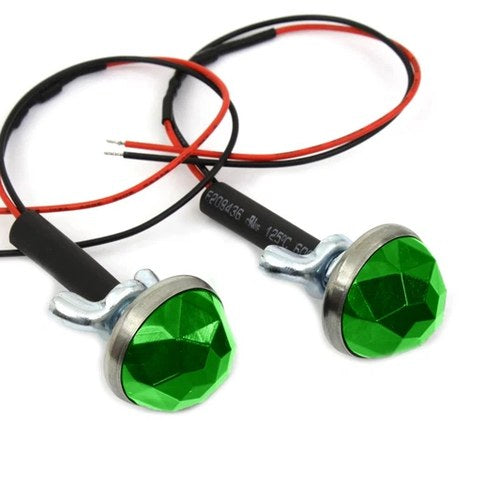 Green LED Reflector Set for Harley-Davidson