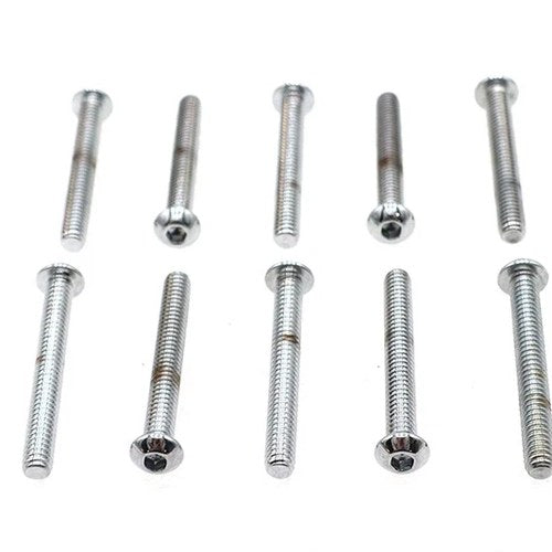 Allen Button Head Screws Chrome 1/4 inch X 2 inch for Harley-Davidson
