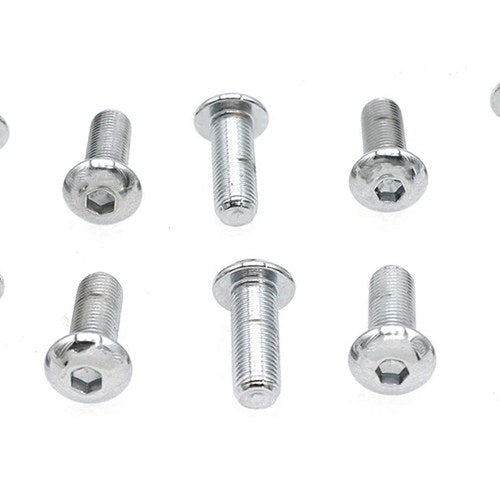 Allen Button Head Screws Chrome 3/8 inch X 1 inch for Harley-Davidson