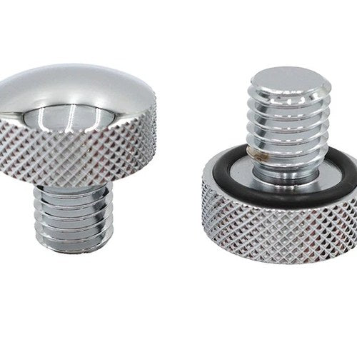 Knurled Seat Tab Mount Knob Set for Harley-Davidson