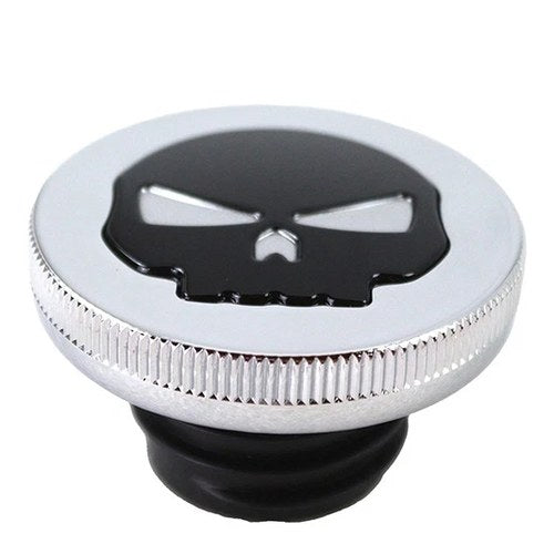 Chrome Skull Gas Cap for Harley-Davidson