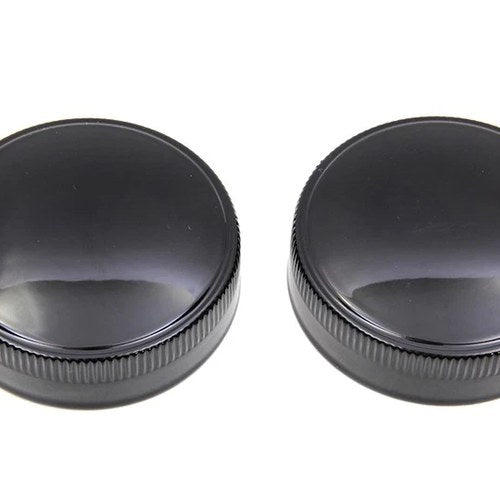 Replica Eaton Vented Gas Cap Set Black for Harley-Davidson
