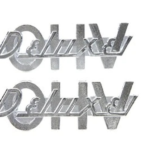Fender Emblem Set inchDeluxe Overhead Valve inch for Harley-Davidson
