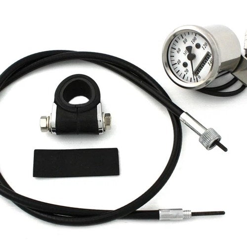 Deco Mini 48mm Speedometer Kit with 2:1 Ratio for Harley-Davidson