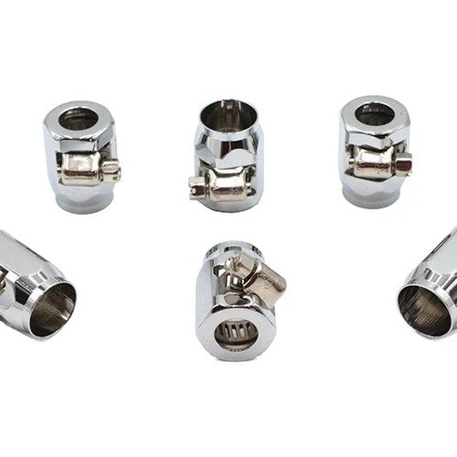Hex Chrome Econo Seal Hose End for Harley-Davidson