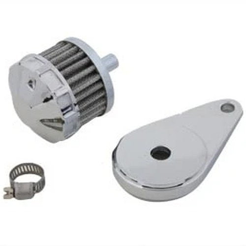 Chrome Crankcase Breather Assembly for Harley-Davidson