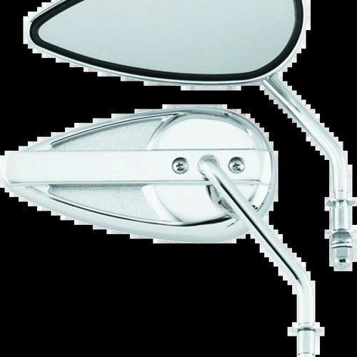 Bikers Choice 65-Up Chrome Teardrop Mirror For Universal Custom Pr