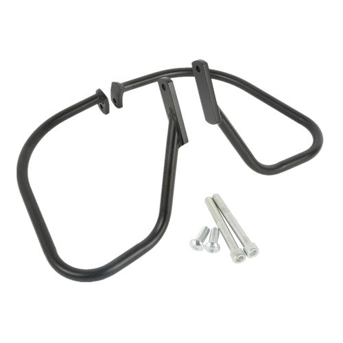 Black Rear Saddlebag Guard Crash Bar Fit For Harley Softail Flsts 1997-1999 1998