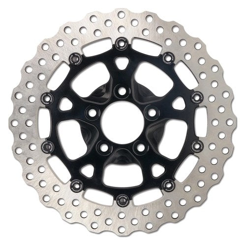 Performance Machine 0133-1536S-B Dominator Rear Black Rotor