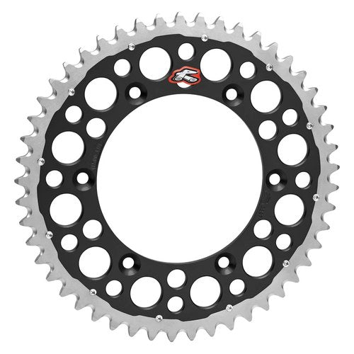 For Yamaha WR250F 01-21 Renthal 1500-520-49GPBK Twinring Groved Rear Chainwheel