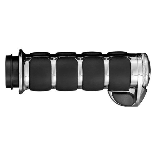 Kuryakyn 6228 Premium Chrome Grips w Standard Throttle Boss