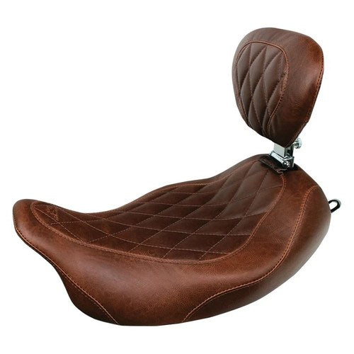 For Harley-Davidson Road King 08-21 Wide Tripper™ Solo Seat with Driver Backrest