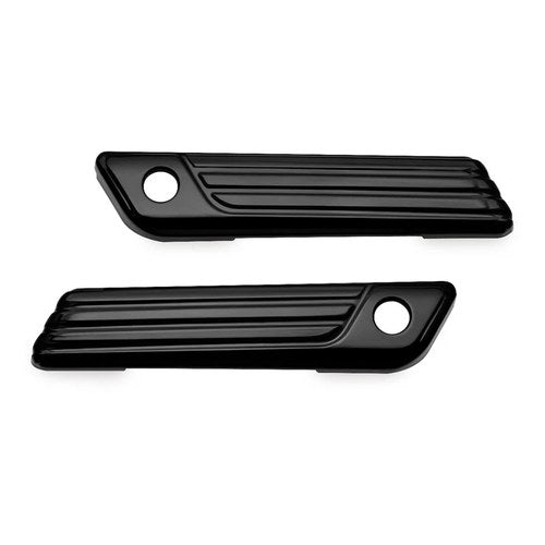 For Harley-Davidson Road King 14-17 Tri-Line Gloss Black Saddlebag Hinge Covers