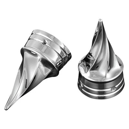 For Harley-Davidson Road King 2008-2017 Kuryakyn Twisted Chrome Axle Caps
