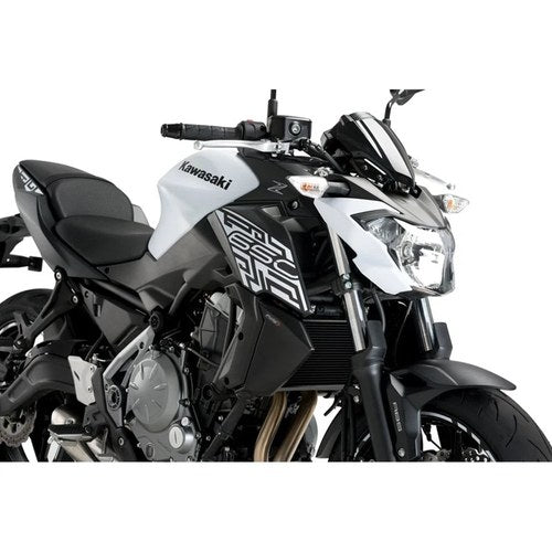 For Kawasaki Z650 2017-2020 Puig 9371J Matte Black Radiator Side Panel Kit