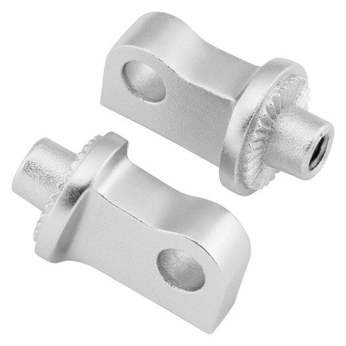 For Harley-Davidson Forty Eight 10-21 Kuryakyn Splined Foot Peg Adapters Silver