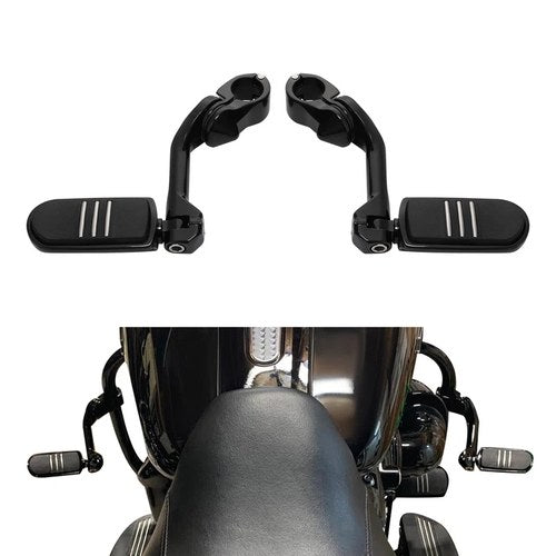 Highway Foot Pegs Peg 1 1/4" 32mm Long Angled Mount Fit For Harley Davidson