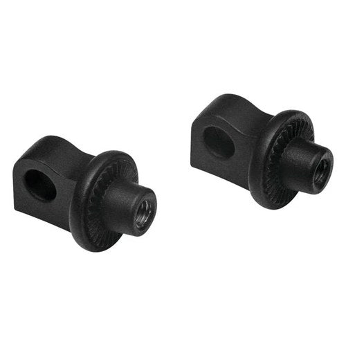 Kuryakyn 6775 Adjustable Stop Splined Foot Pegs Satin Black