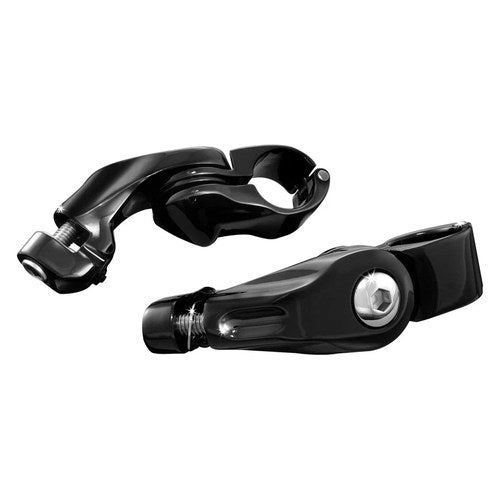 Kuryakyn 7574 Tour-Tech Short Arm Cruise Mounts Gloss Black