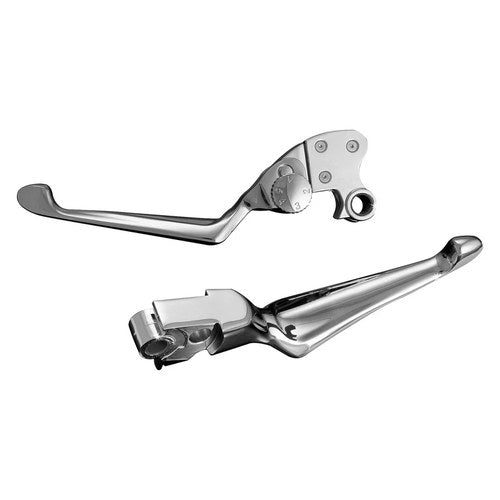 For Harley-Davidson Dyna 96-17 Boss Blade Levers Chrome Boss Blade Levers w