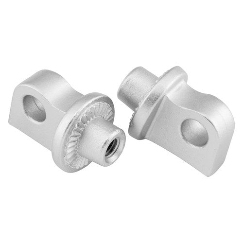 Kuryakyn 8899 Rear Silver Splined Peg Adapters