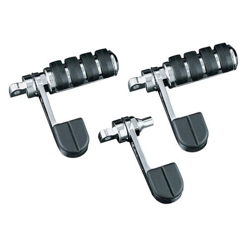 For Harley-Davidson Softail 2018-2019 Kuryakyn 8074 Iso Stirrups w/o Pegs Chrome