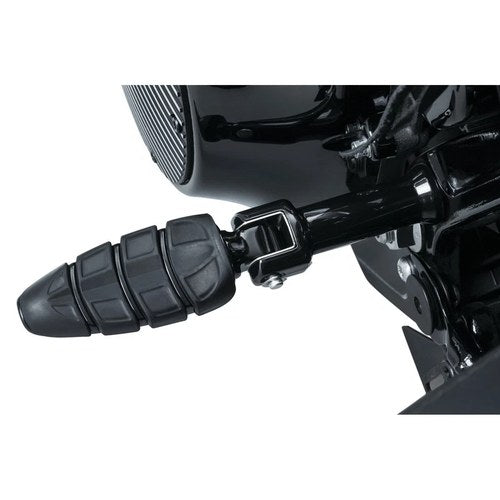 For Harley-Davidson Deluxe 2018 Kuryakyn Tapered Passenger's Peg Adapters Black