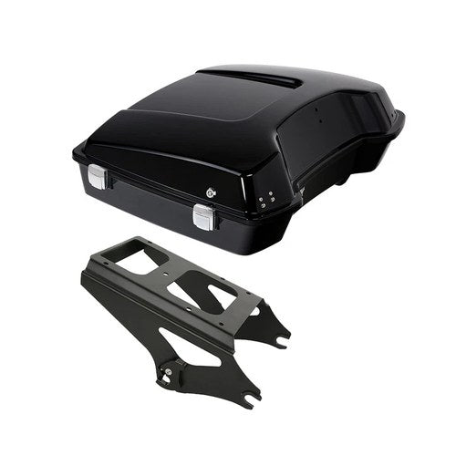 Vivid Black Razor Trunk Mount Rack Fit For Harley Touring Electra Glide 09-13