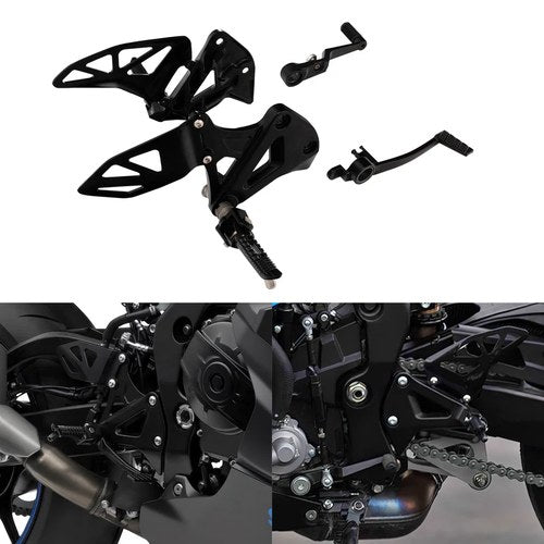 Front Driver Rider Foot Pegs Footrest Bracket Fit For Suzuki Gsx R1000 2017-2025